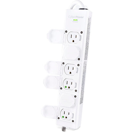 CyberPower Regleta Médica 6 Enchufes 15A 15 Pies Blanca
