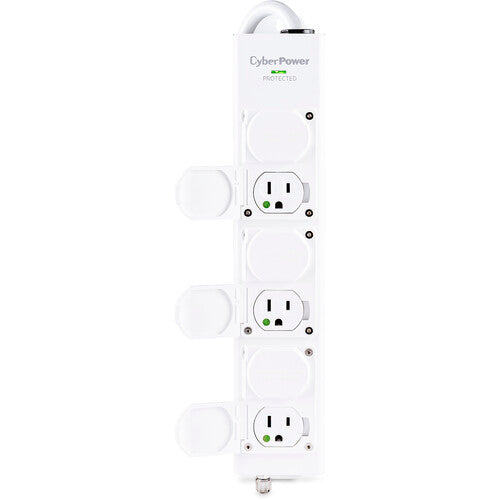 CyberPower Protector de Sobretensión Blanca 6 Tomas Médicas 1560 Julios 15A 15 Pies