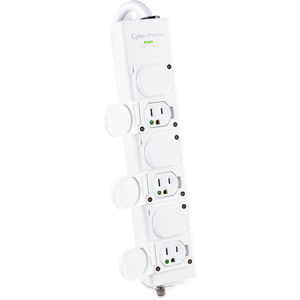 CyberPower Protector de Sobretensión Blanca 6 Tomas Médicas 1560 Julios 15A 15 Pies