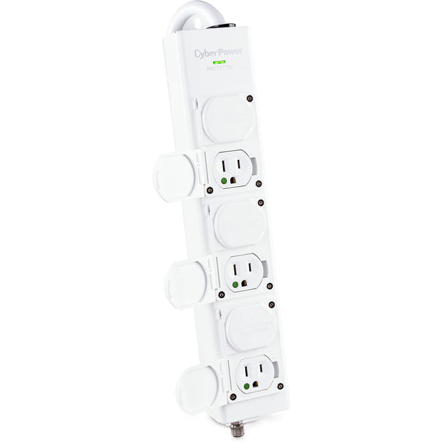 CyberPower Protector de Sobretensión Blanca 6 Tomas Médicas 1560 Julios 15A 15 Pies