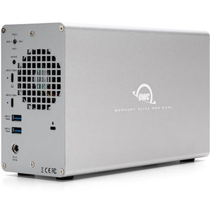 OWC Mercury Elite Pro Dual 2-Bahía RAID USB 3.2 Gen 2 con Hub 3 Puertos