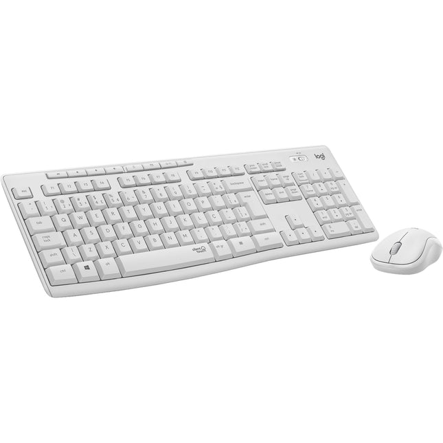 Logitech MK295 Combo Teclado y Ratón Inalámbrico Silencioso 32ft 2.4GHz Off-White