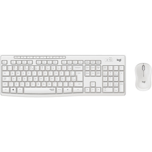 Logitech MK295 Combo Teclado y Ratón Inalámbrico Silencioso 32ft 2.4GHz Off-White