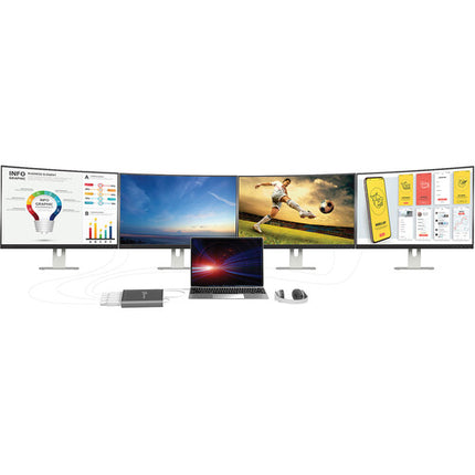 j5create JCA366 Adaptador USB Tipo C a 4 Puertos HDMI 1920x1080 60Hz