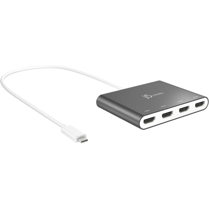 j5create JCA366 Adaptador USB Tipo C a 4 Puertos HDMI 1920x1080 60Hz