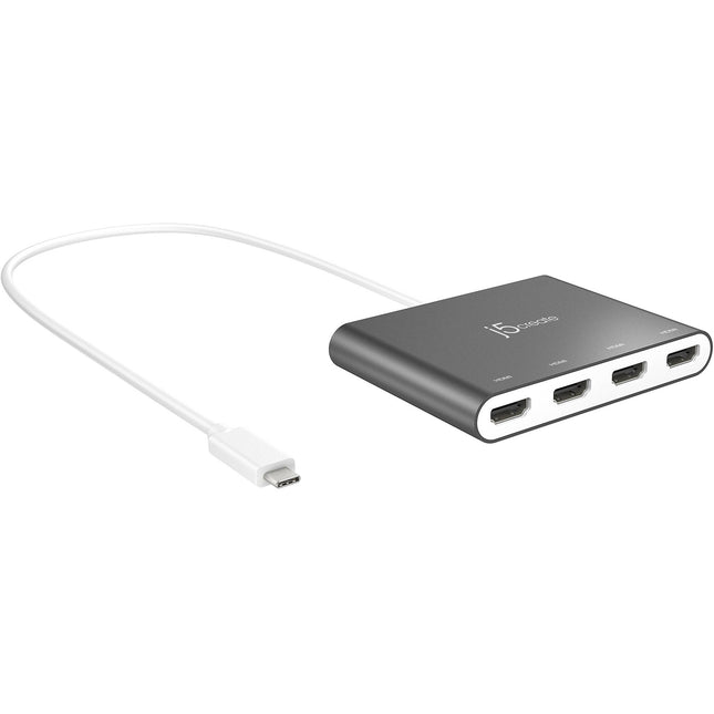 j5create JCA366 Adaptador USB Tipo C a 4 Puertos HDMI 1920x1080 60Hz