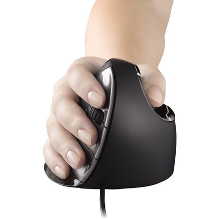 Evoluent VerticalMouse D Ratón Ergonomico Alámbrico Mediano Plata