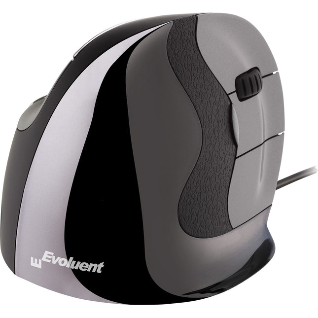 Evoluent VerticalMouse D Ratón Ergonomico Alámbrico Mediano Plata