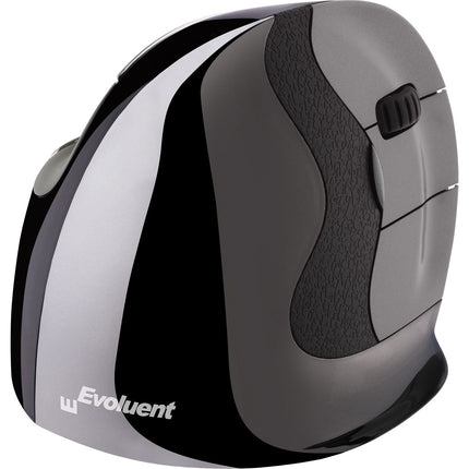 Evoluent VerticalMouse D Ratón Inalámbrico Medio Plata Oscura DPI Ajustable