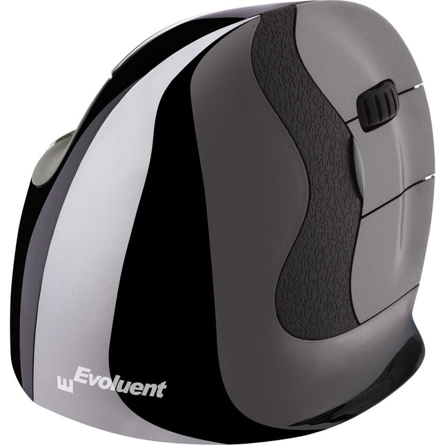 Evoluent VerticalMouse D Ratón Inalámbrico Medio Plata Oscura DPI Ajustable