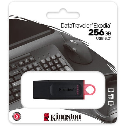 Kingston 256GB DataTraveler Exodia Unidad Flash USB 3.2 Gen 1 5-Pack