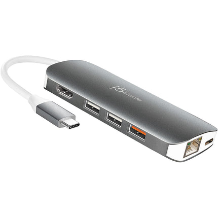 j5create JCD384 Hub USB 3.1 Gen 1 Type-C 9 en 1 HDMI 4K 30Hz
