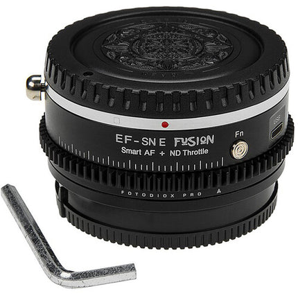 FotodioX Vizelex Adaptador Montura para Canon EF a Sony E con Filtro ND Variable 2 a 8 Stoppers
