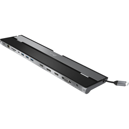 j5create USB Type-C Estación de Acoplamiento Triple Display con 3 Puertos USB 3.0 y 2 Salidas 4K HDMI
