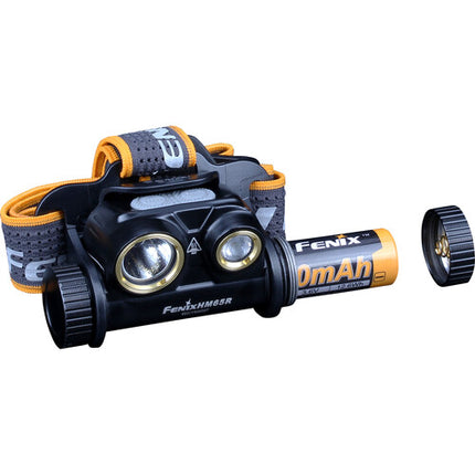 Fenix Flashlight HM65R Linterna frontal recargable 1400 lúmenes 3500mAh batería
