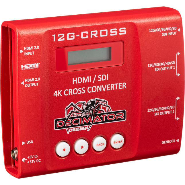 DECIMATOR 12G-CROSS Convertidor HDMI SDI 4K 12G Hasta 294 Formatos VESA