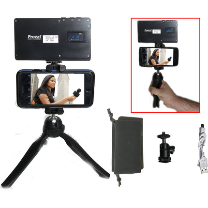 Frezzi Smartphone Variable Color Pocket Light II Kit Luz LED para Smartphones con Clip Ajustable y Temperatura 3200-5600K