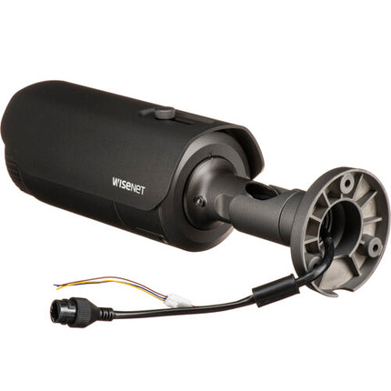 Hanwha Vision QNO-8080R Cámara Bala IP Exterior 5MP 3.2-10mm IR 98' Visión Nocturna
