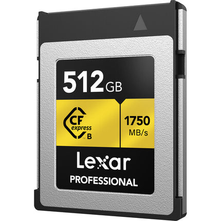 Lexar 512GB Profesional Tarjeta de Memoria CFexpress Tipo B con Lector USB 3.2 Gen 2x2 y Cable 2 en 1