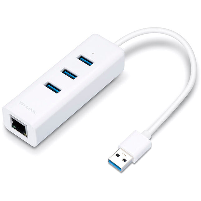 TP-Link UE330 Hub USB 3.0 3 Puertos 5 Gb/s Ethernet Gigabit Compacto