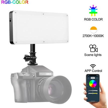 GVM RGB20W Luz LED RGB para cámara RGB Control CRI 97 4 x 9.5"
