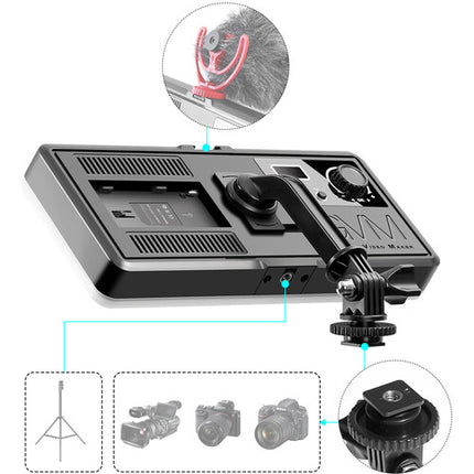 GVM RGB20W Luz LED RGB para cámara RGB Control CRI 97 4 x 9.5"