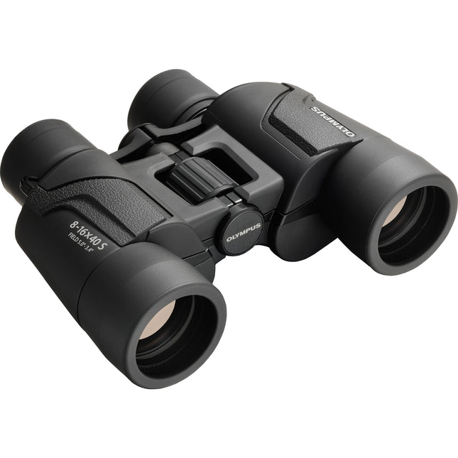 Olympus 8-16x40 Prismáticos Zoom con Coating Antirreflejo y Funda