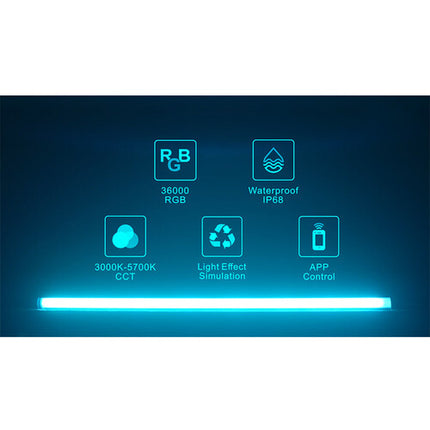 DigitalFoto Solution Limited P7RGB PRO Tubo Luz RGB Impermeable 15.7" Batería Integrada 5h