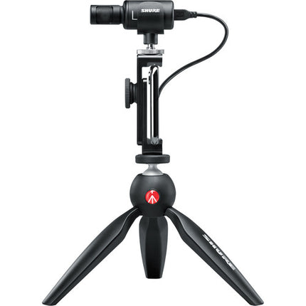 Shure MV88+ Video Kit Micrófono estéreo 48 kHz 24-Bit con trípode Manfrotto