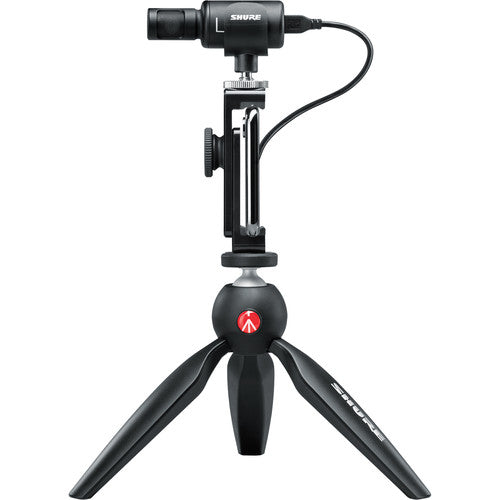 Shure MV88+ Video Kit Micrófono estéreo 48 kHz 24-Bit con trípode Manfrotto