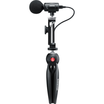 Shure MV88+ Video Kit Micrófono estéreo 48 kHz 24-Bit con trípode Manfrotto