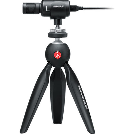 Shure MV88+ Video Kit Micrófono estéreo 48 kHz 24-Bit con trípode Manfrotto