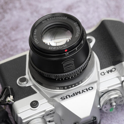 TTArtisan 35mm f1.4 Lente Manual Micro Cuatro Tercios 10 Cuchillas