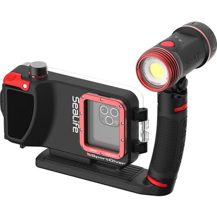 SeaLife SportDiver Pro 2500 Funda Submarina para iPhone 7+ con Luz LED 2500 lúmenes