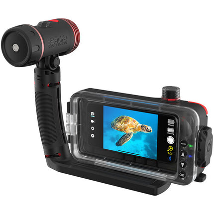 SeaLife SportDiver Pro 2500 Funda Submarina para iPhone 7+ con Luz LED 2500 lúmenes