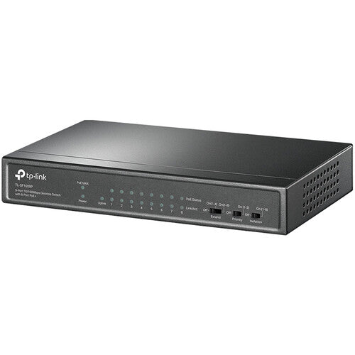 TP-Link TL-SF1009P Switch No Gestionado 9 Puertos 10/100 Mb/s 8 PoE+ 65W