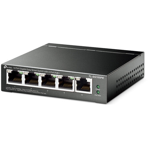 TP-Link TL-SG105PE Switch 5 Puertos Gigabit 4 PoE+ 65W Presupuesto