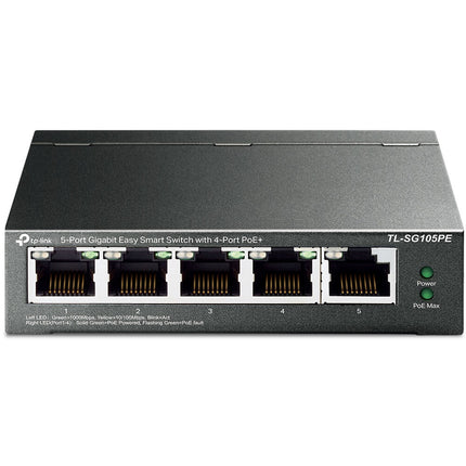 TP-Link TL-SG105PE Switch 5 Puertos Gigabit 4 PoE+ 65W Presupuesto