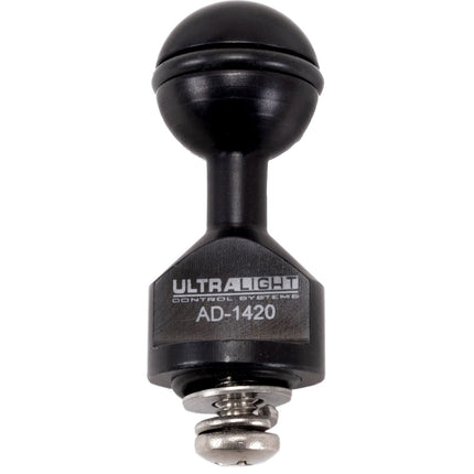 Ultralight AD-1420 Adaptador Base con Rosca 1/4-20 Tornillo y Arandelas Negro