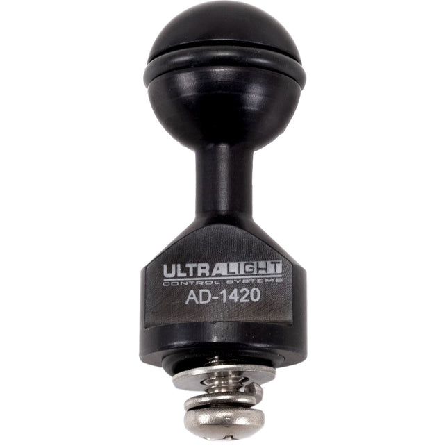 Ultralight AD-1420 Adaptador Base con Rosca 1/4-20 Tornillo y Arandelas Negro