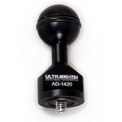 Ultralight AD-1420 Adaptador Base para Soporte con Tornillo 1/4"-20 y 0.25" Largo Negro