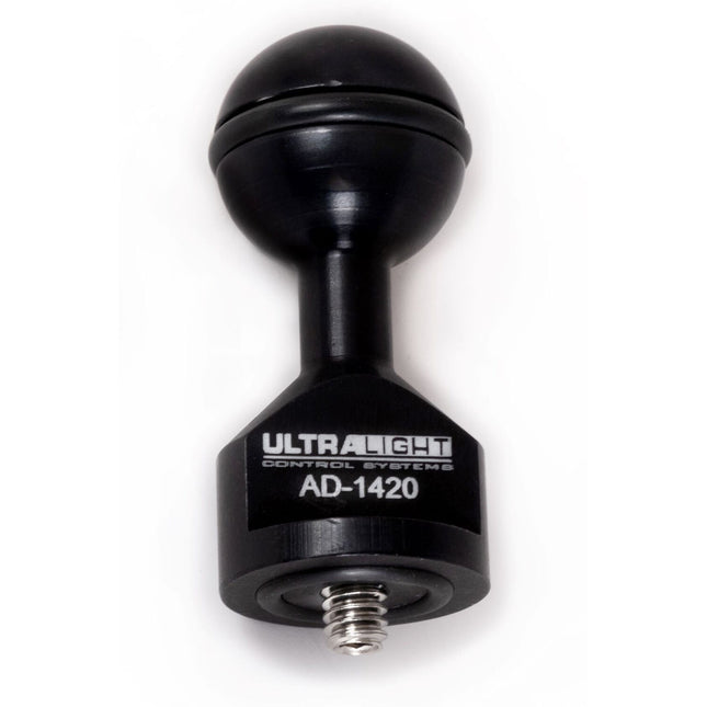 Ultralight AD-1420 Adaptador Base para Soporte con Tornillo 1/4"-20 y 0.25" Largo Negro