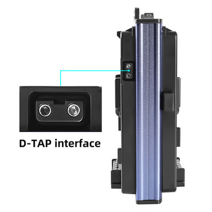 GVM Adaptador de Batería V-Mount para P80S con Cable DC 5 pies y Dos Baterías 14.8V