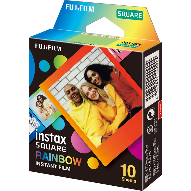 FUJIFILM instax SQUARE Película Instantánea 10 Exposiciones 3.4x2.8 Pulgadas