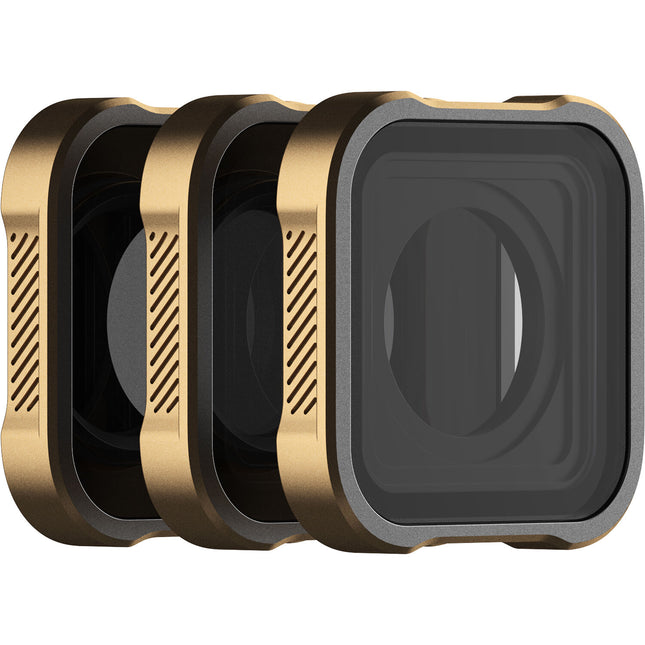 PolarPro Shutter Collection Set de filtros ND8 ND16 ND32 para GoPro HERO10 HERO9 con estuche rígido