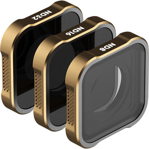 PolarPro Shutter Collection Set de filtros ND8 ND16 ND32 para GoPro HERO10 HERO9 con estuche rígido
