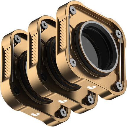 PolarPro Shutter Collection Set de filtros ND8 ND16 ND32 para GoPro HERO10 HERO9 con estuche rígido