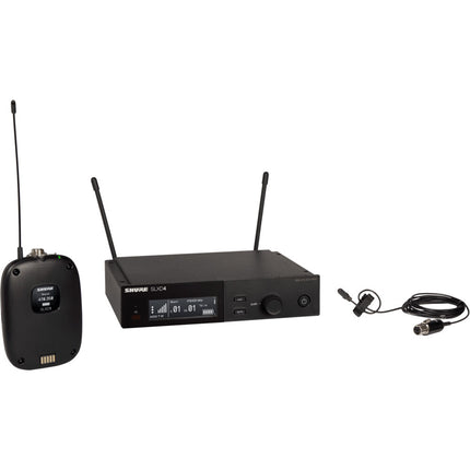 Shure SLXD14/DL4B Sistema de Micrófono Lavalier Digital Inalámbrico Omni 330' Alcance 8 Horas Batería Recargable