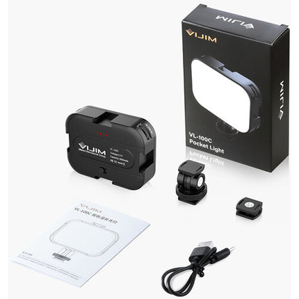 VIJIM VL-100C Luz LED Video Temperatura Variable 2500-6500K Batería 2000mAh
