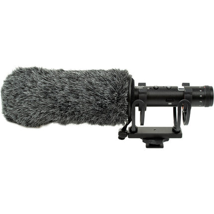 Comica Audio CVM-VM20 Micrófono Shotgun para Cámara con Batería Recargable y Control de Ganancia
